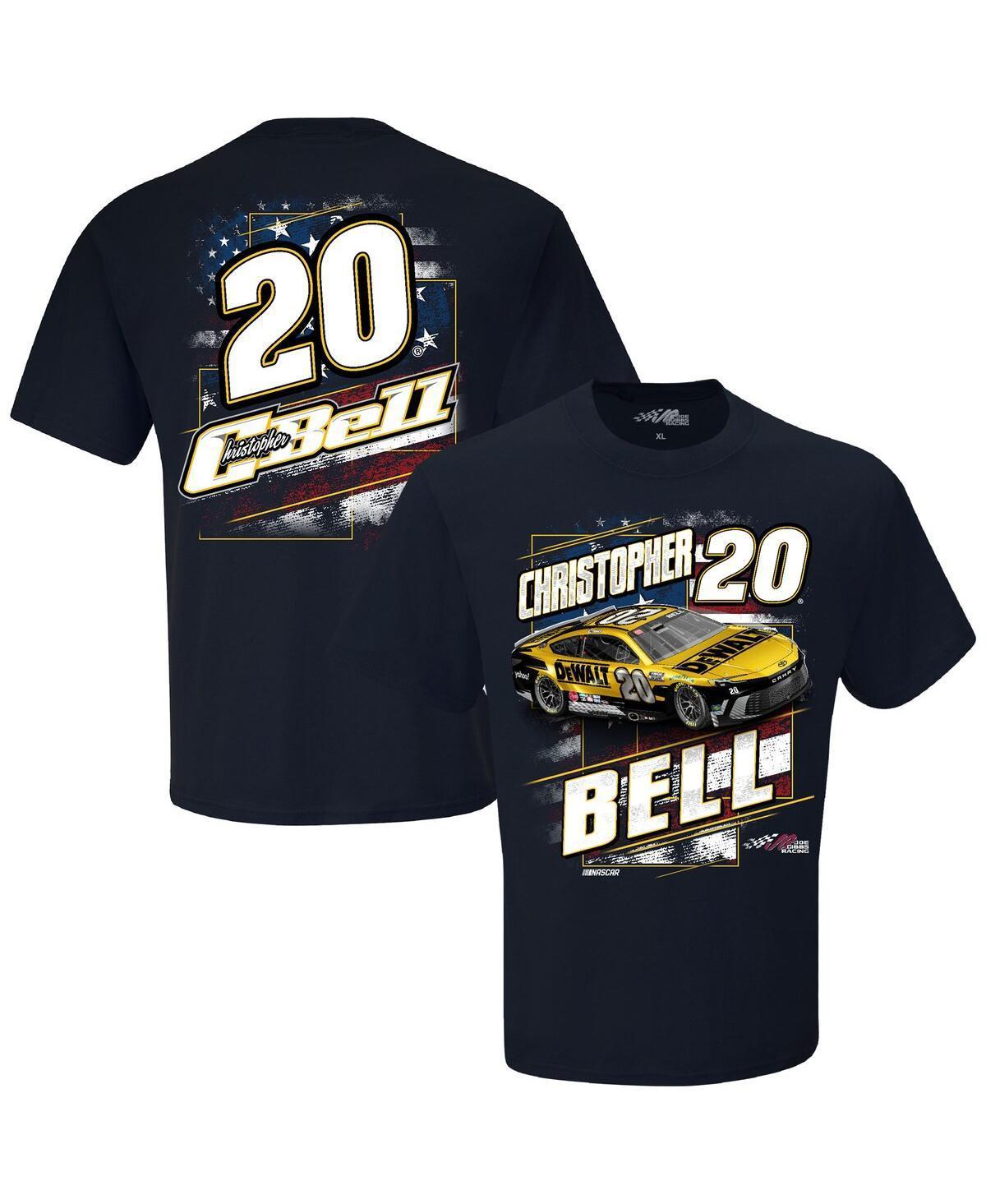 Joe Gibbs Racing Team Collection Mens Navy Christopher Bell DeWalt Patriotic T-Shirt Product Image