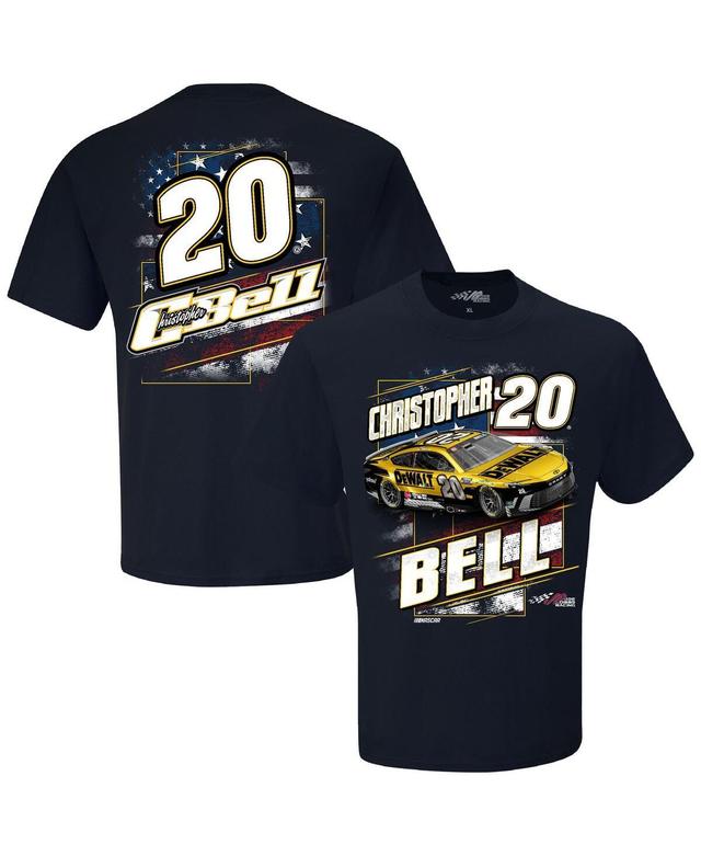 Joe Gibbs Racing Team Collection Mens Navy Christopher Bell DeWalt Patriotic T-Shirt Product Image