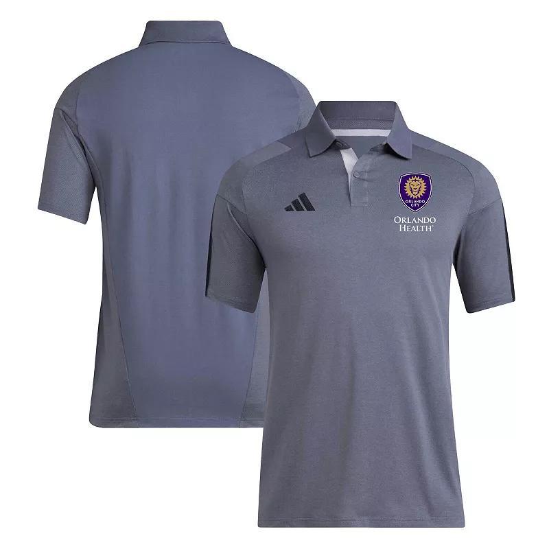 Mens adidas Gray Orlando City SC 2024 Training Polo Product Image