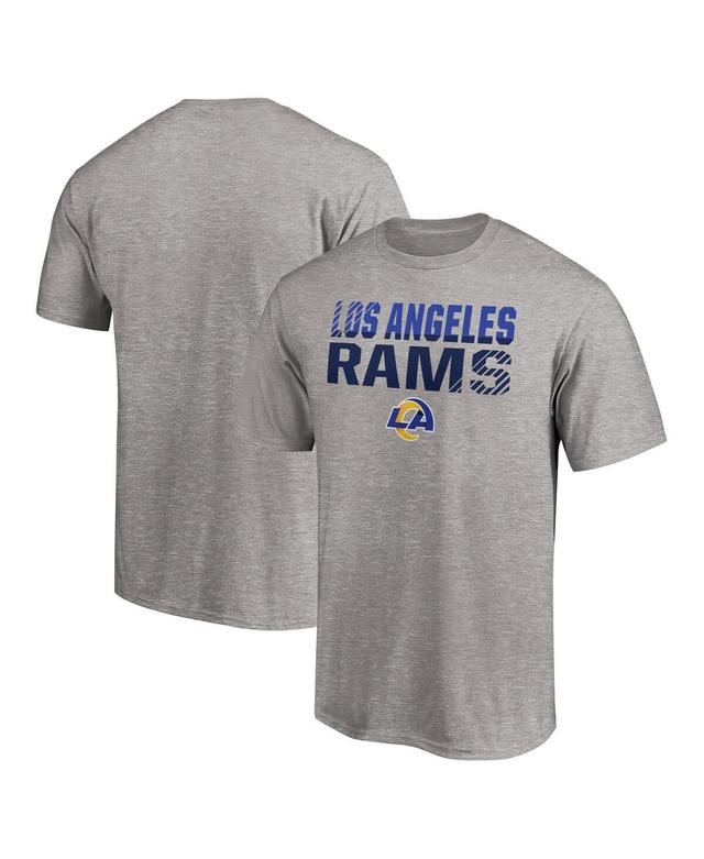 Men's Fanatics Branded Heathered Gray Los Angeles Rams Fade Out T-Shirt Product Image