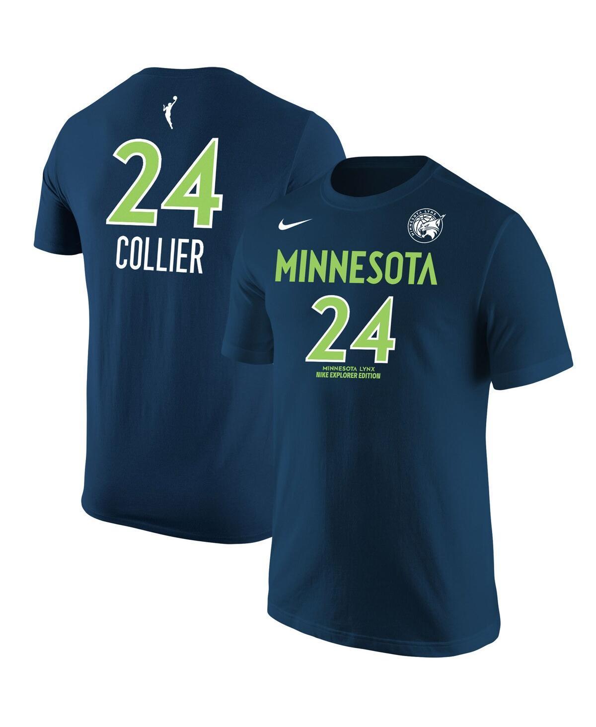 Mens Nike Napheesa Collier Navy Minnesota Lynx Explorer Edition Name Number T-shirt Product Image