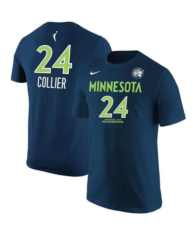 Mens Nike Napheesa Collier Navy Minnesota Lynx Explorer Edition Name Number T-shirt Product Image