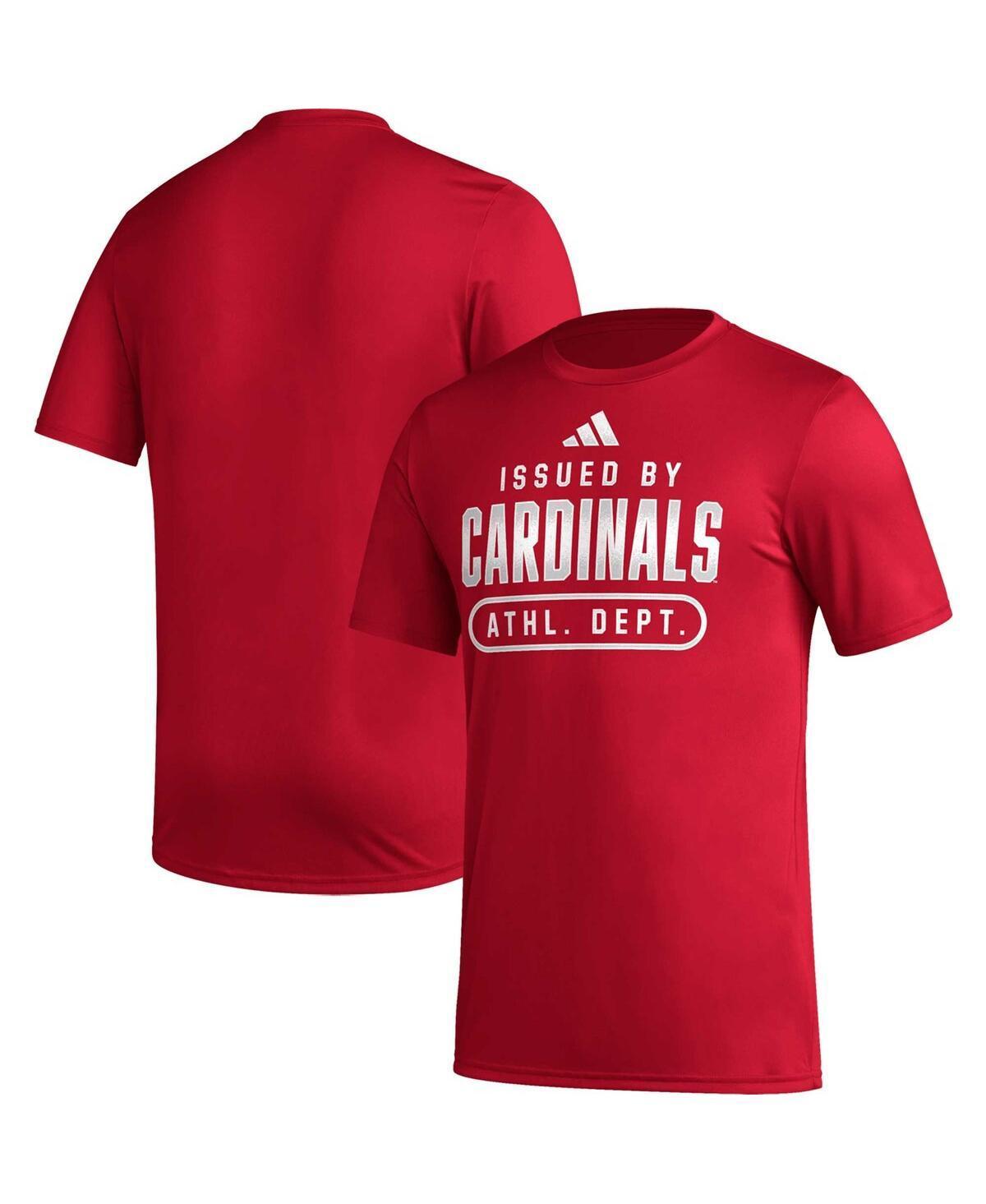 Mens adidas Louisville Cardinals Sideline AEROREADY Pregame T-Shirt Product Image