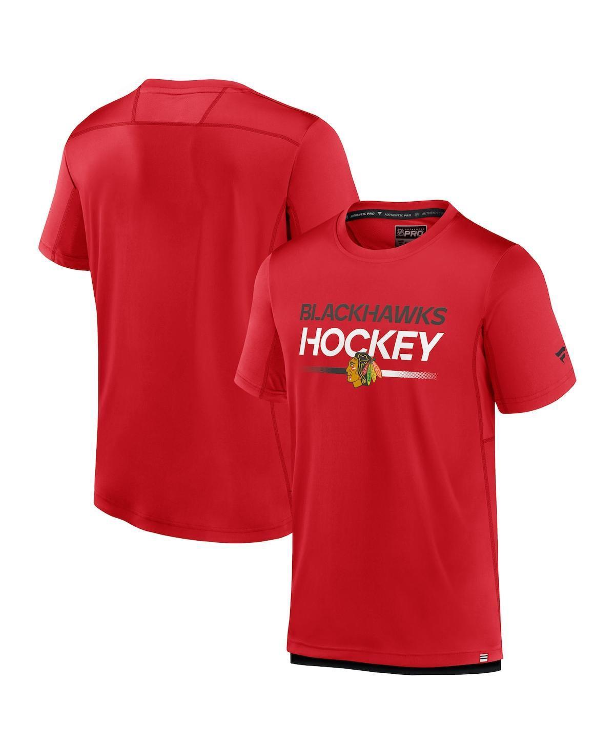 Mens Fanatics Branded Chicago Blackhawks Authentic Pro Tech T-Shirt Product Image