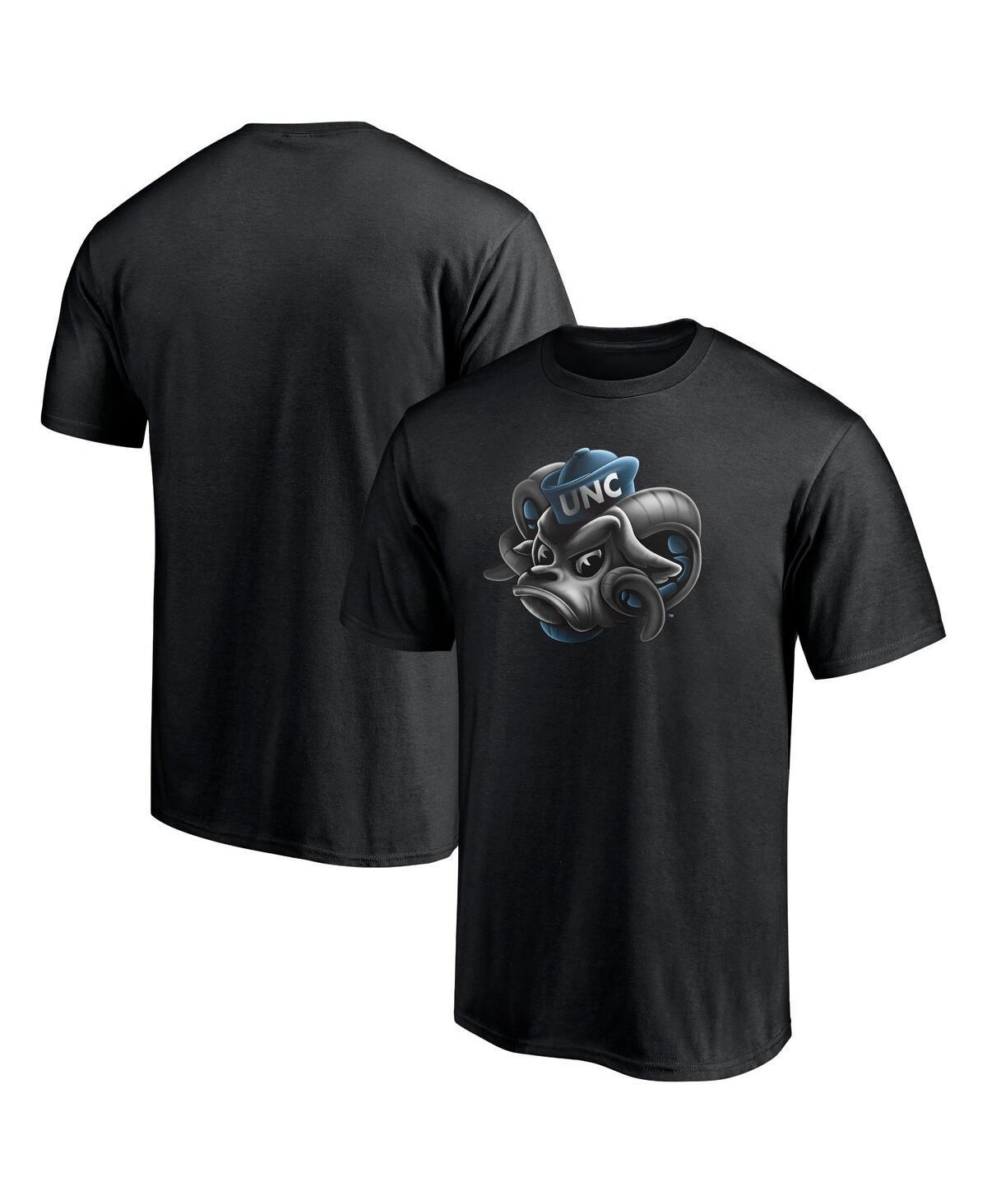 Mens Fanatics Black North Carolina Tar Heels Team Midnight Mascot T-shirt Product Image