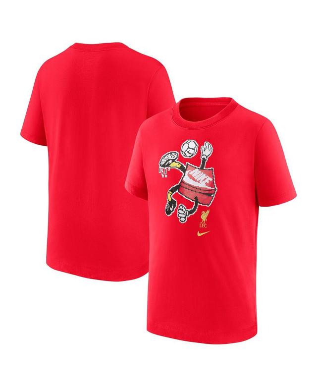 Youth Nike Red Liverpool Character T-Shirt, Boys Product Image