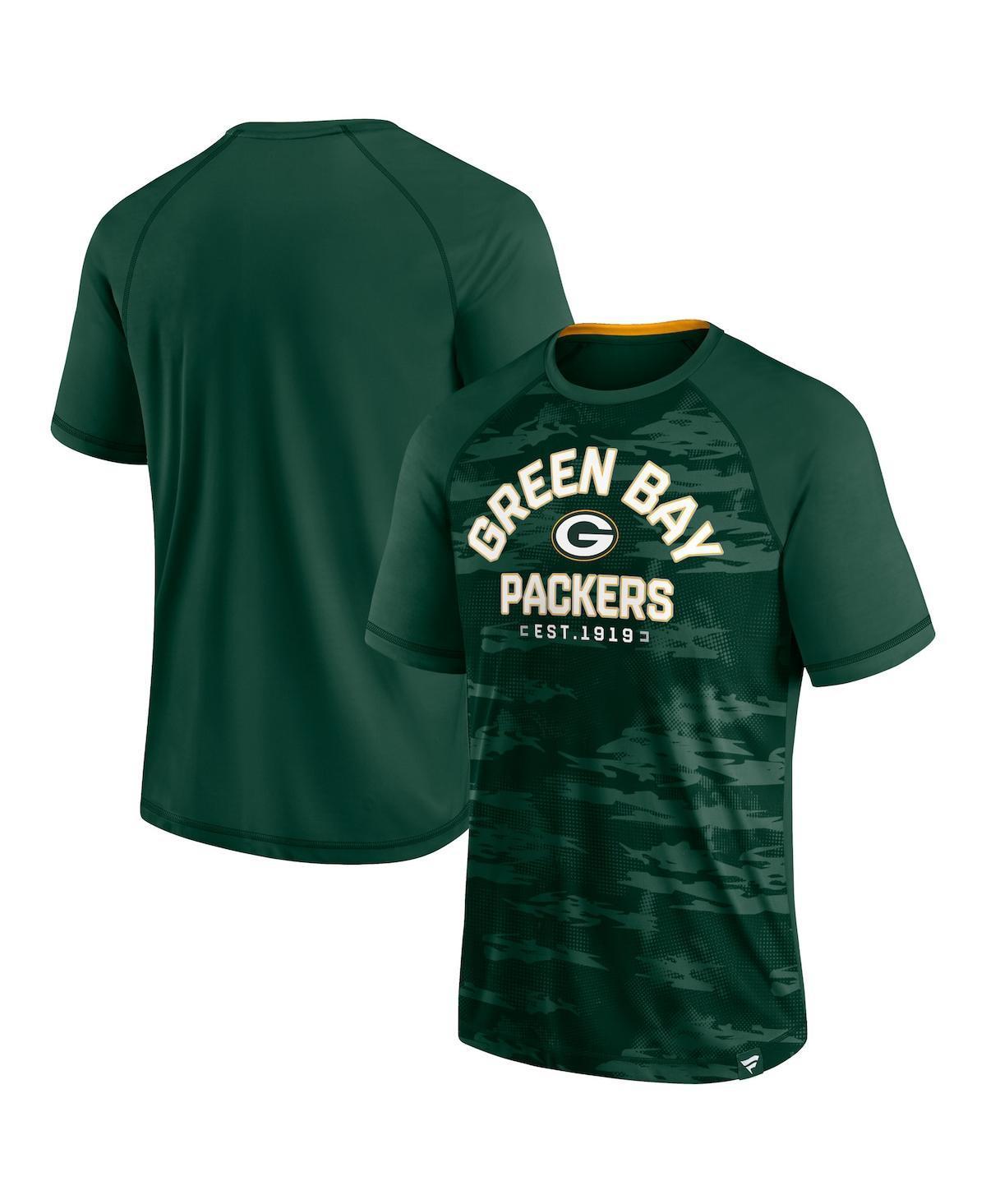 Mens Fanatics Green Green Bay Packers Hail Mary Raglan T-shirt Product Image