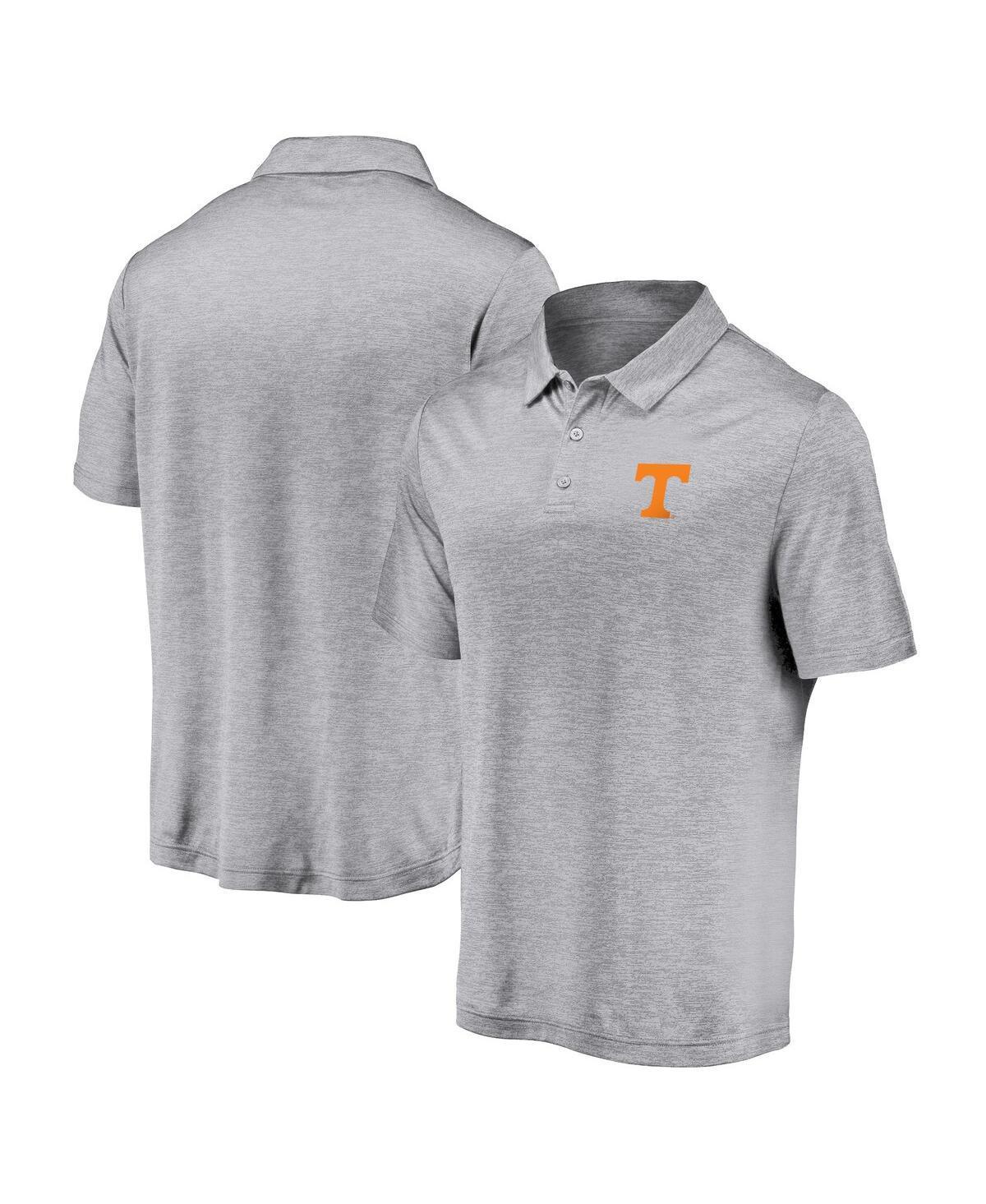 Mens Fanatics Branded Gray Tennessee Volunteers Primary Logo Polo Product Image