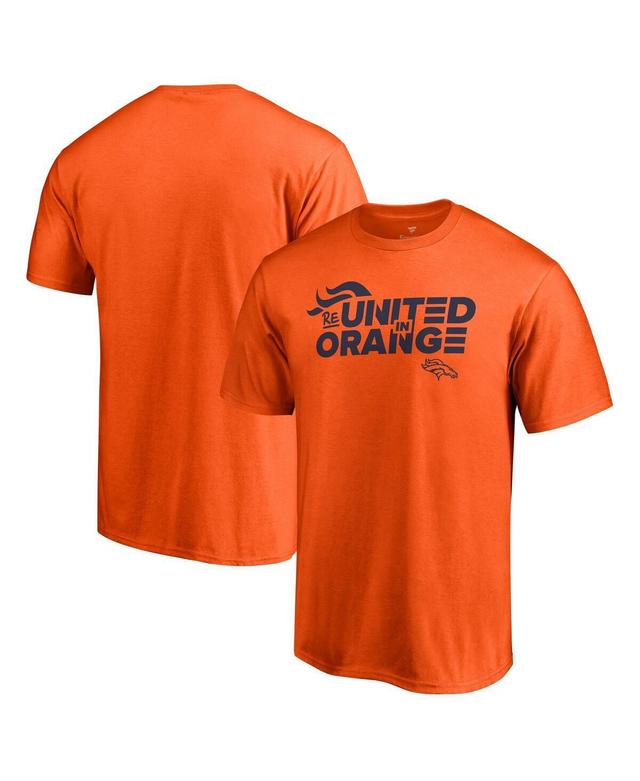 Mens Fanatics Branded Orange Denver Broncos ReUnited T-Shirt Product Image