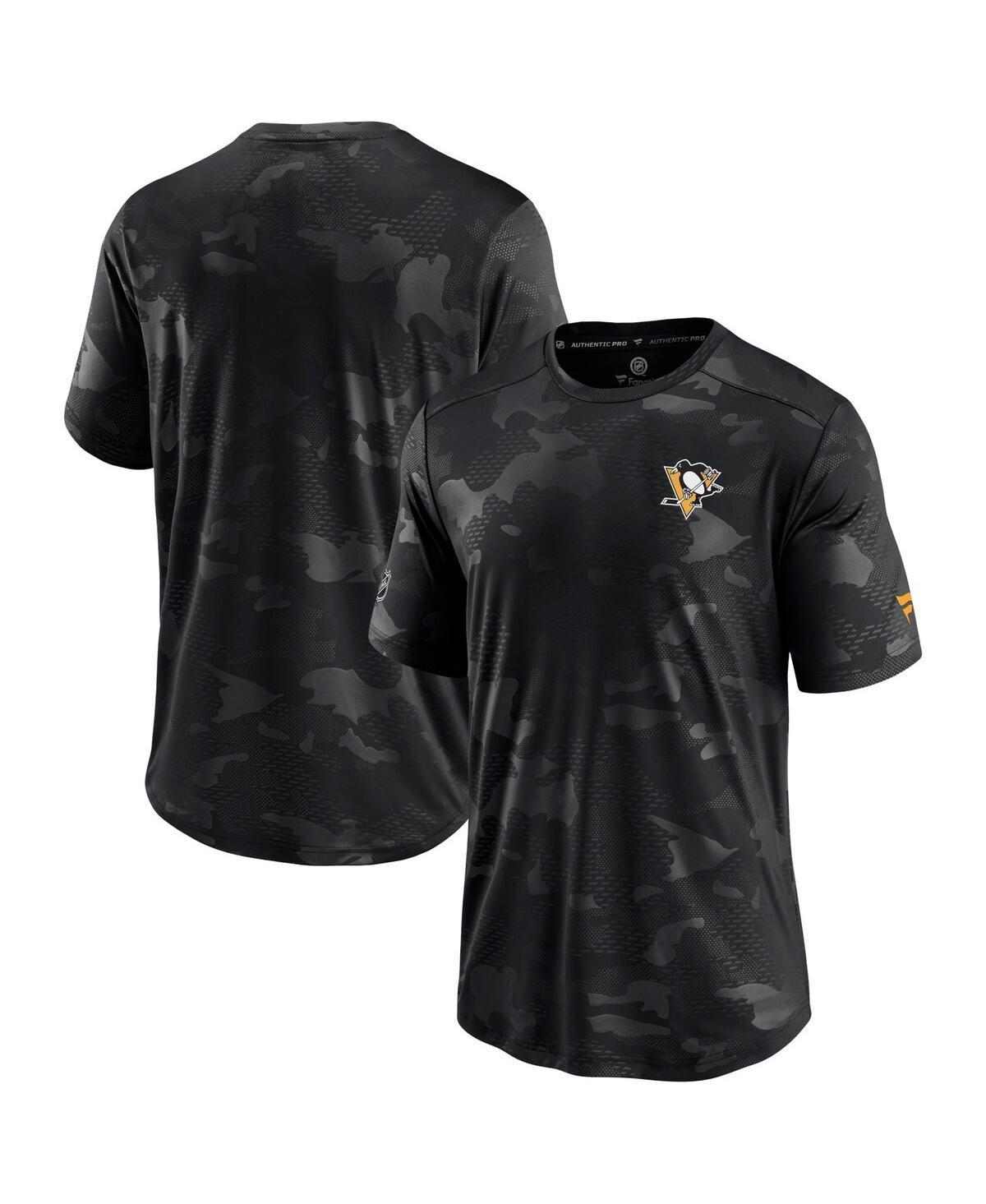 Mens Fanatics Branded Pittsburgh Penguins Authentic Pro Locker Room Camo T-Shirt Product Image