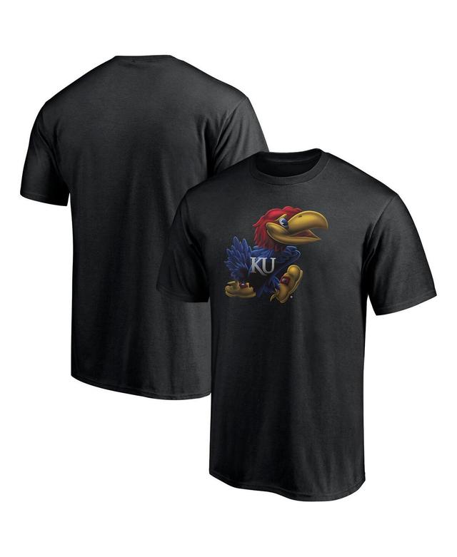 Mens Fanatics Black Kansas Jayhawks Team Midnight Mascot T-shirt Product Image