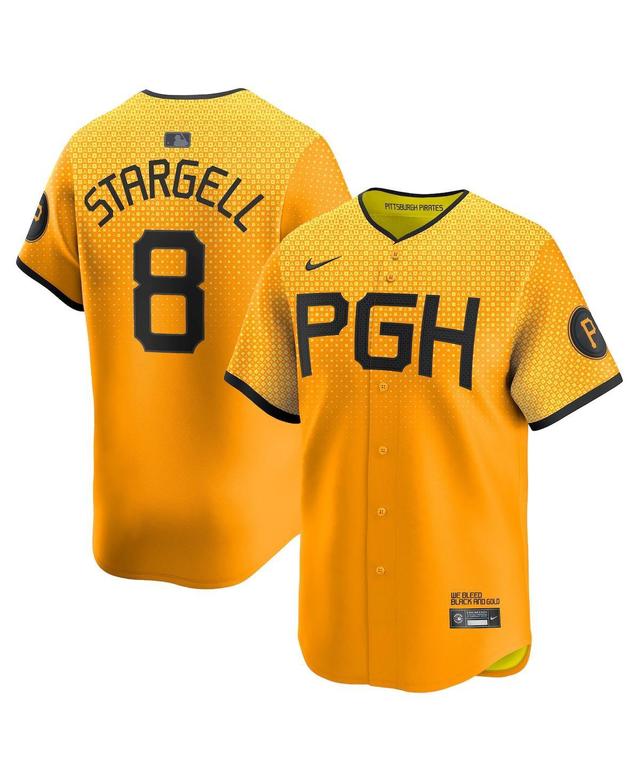 Nike Mens Willie Stargell Gold Pittsburgh Pirates City Connect Limited Player Jersey - Gold Product Image