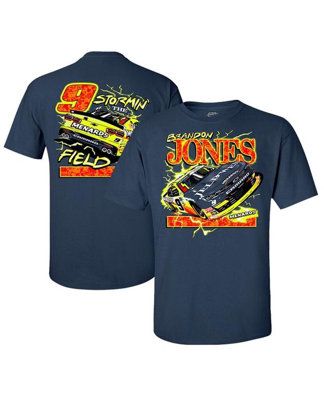 Mens Jr Motorsports Official Team Apparel Navy Brandon Jones Car T-shirt Product Image