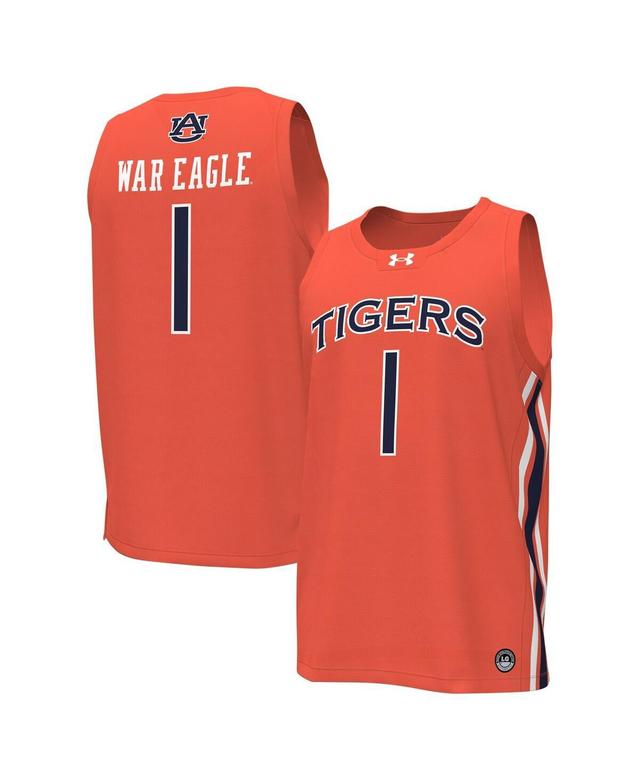 Under Armour Mens #1 Auburn Tigers Replica Basketball Jersey - Orange Product Image