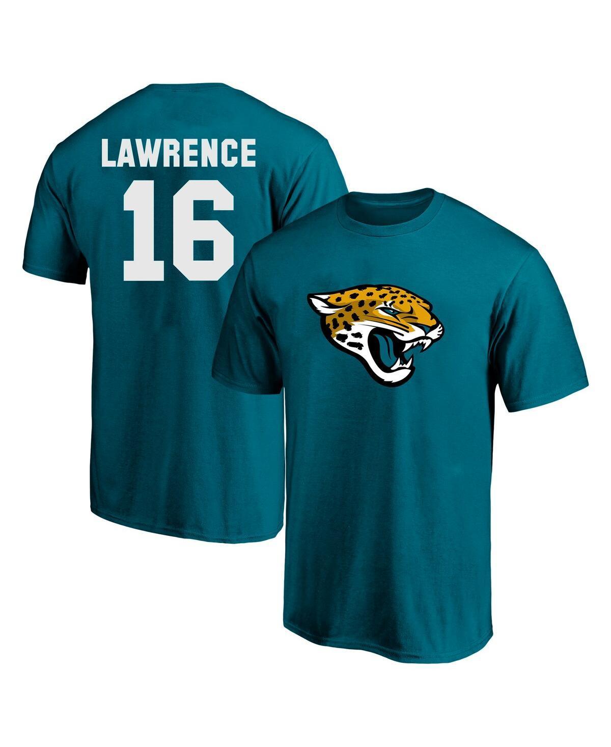 Fanatics Mens Trevor Lawrence Teal Jacksonville Jaguars Big Tall Player Name Number T-Shirt Product Image