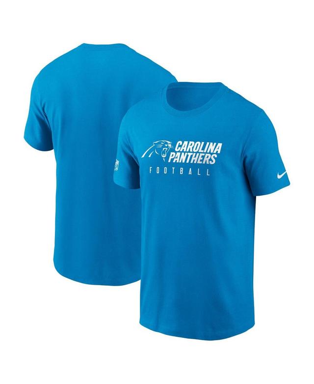 Mens Nike Blue Carolina Panthers Sideline Performance T-shirt Product Image