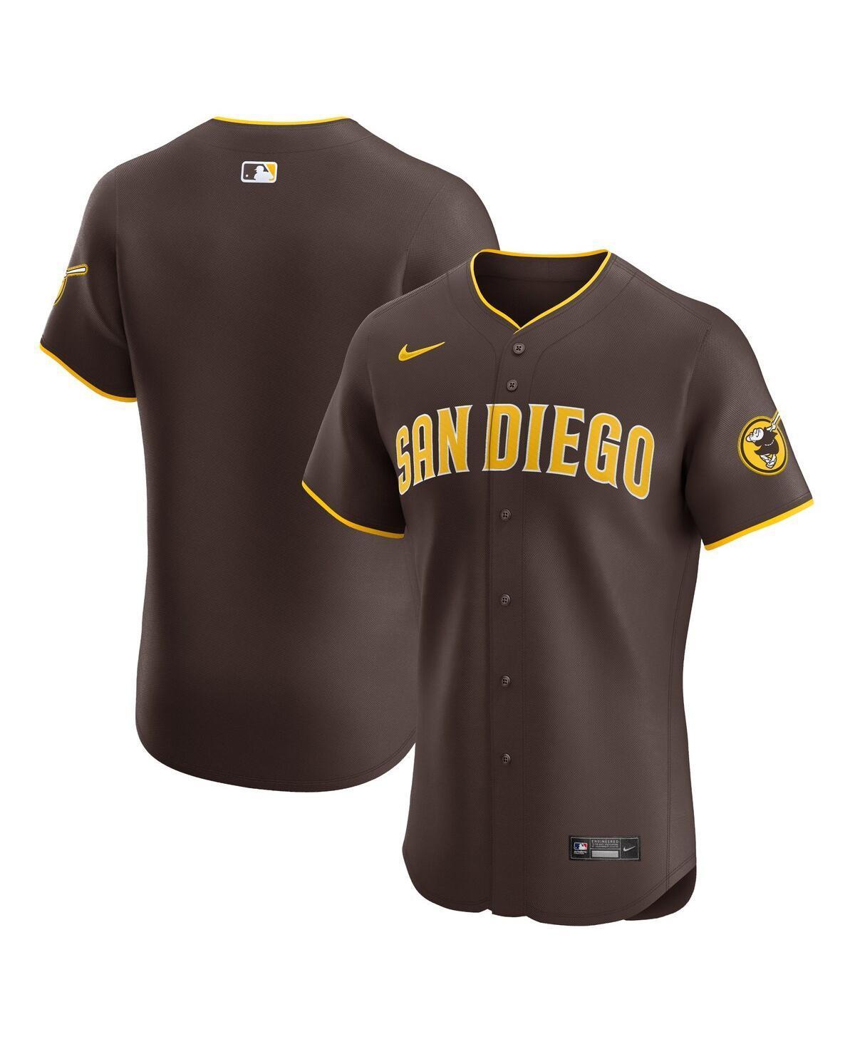 Mens Nike San Diego Padres Road Vapor Premier Elite Patch Jersey Product Image