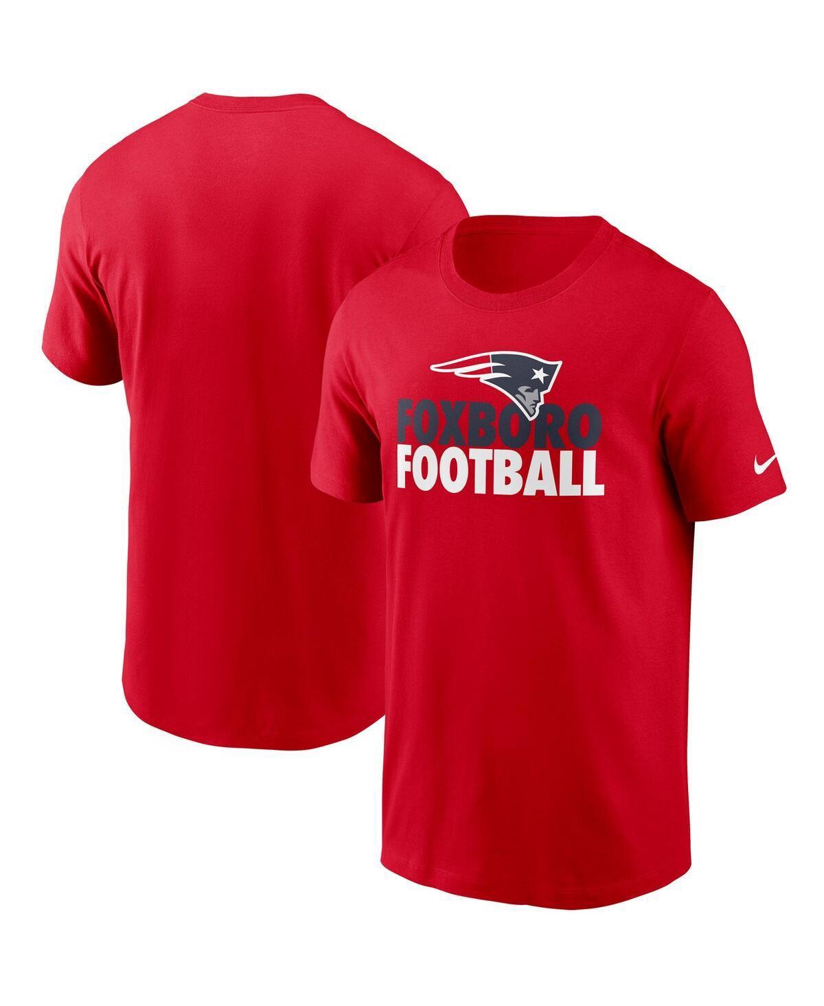 Mens Nike Red New England Patriots Hometown Collection Foxboro T-shirt Product Image