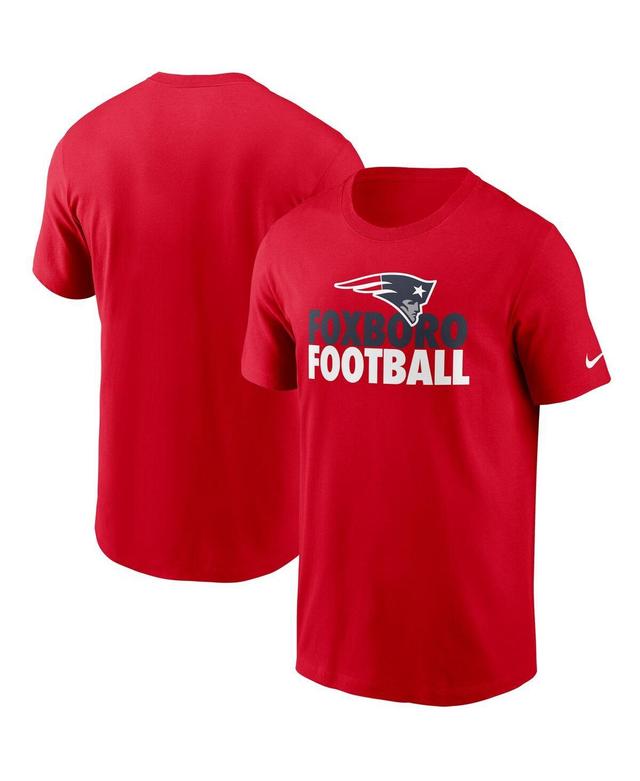 Mens Nike Red New England Patriots Hometown Collection Foxboro T-shirt Product Image