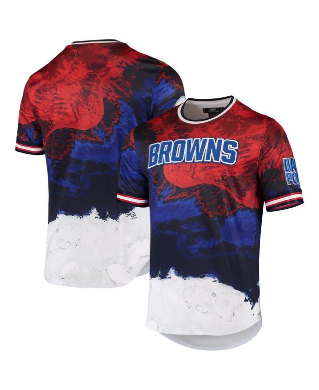 Mens Pro Standard Navy Cleveland Browns Americana Dip-Dye T-shirt - Navy Product Image