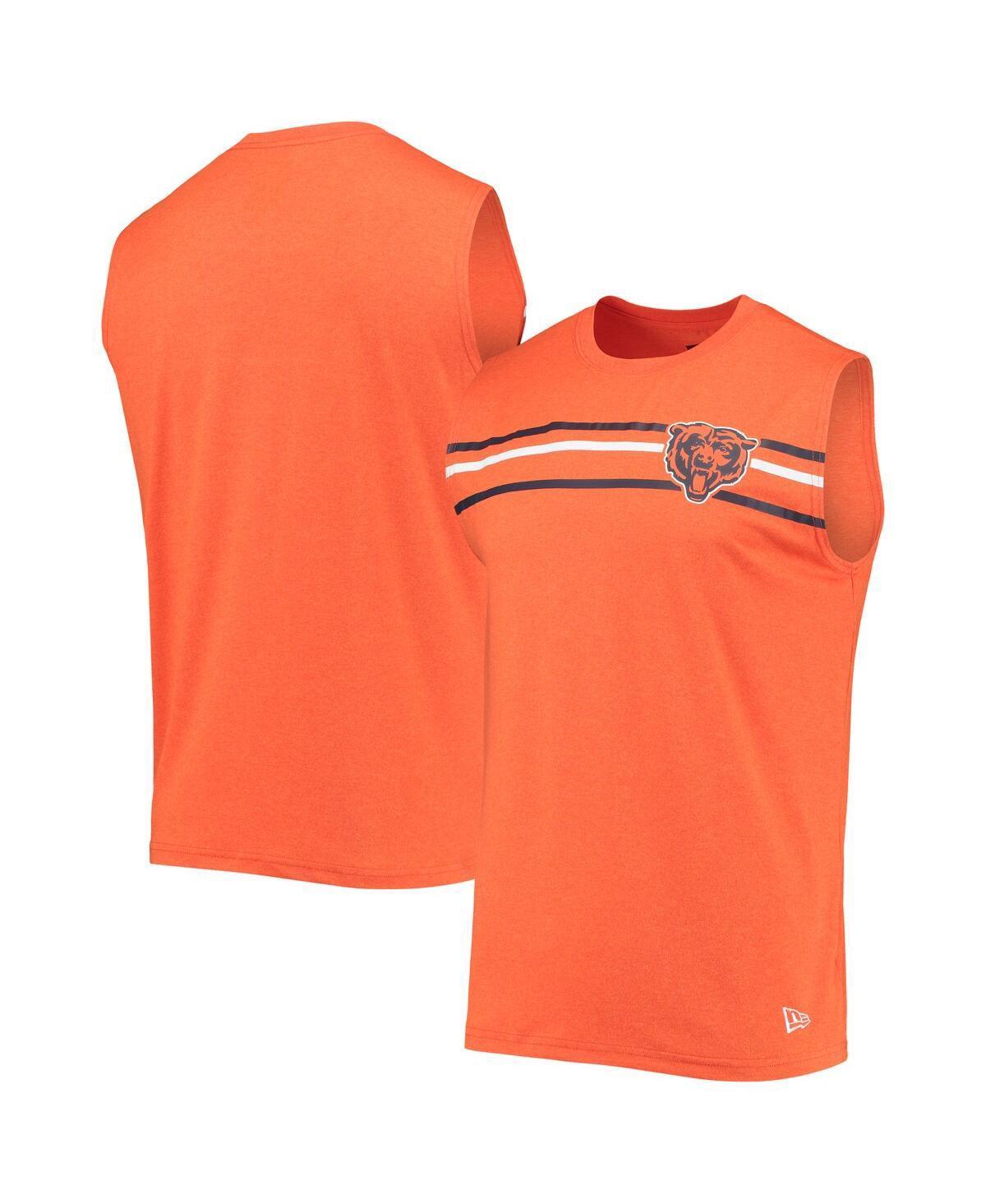 Mens New Era Chicago Bears Brushed Sleeveless Tank Top Product Image