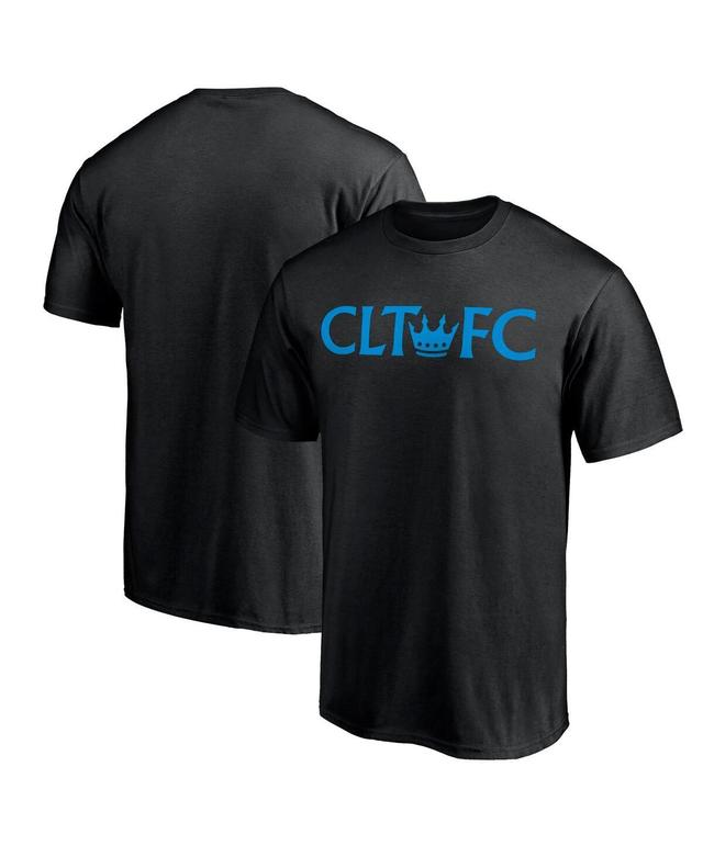 Mens Fanatics Black Charlotte Fc Secondary Logo T-shirt Product Image