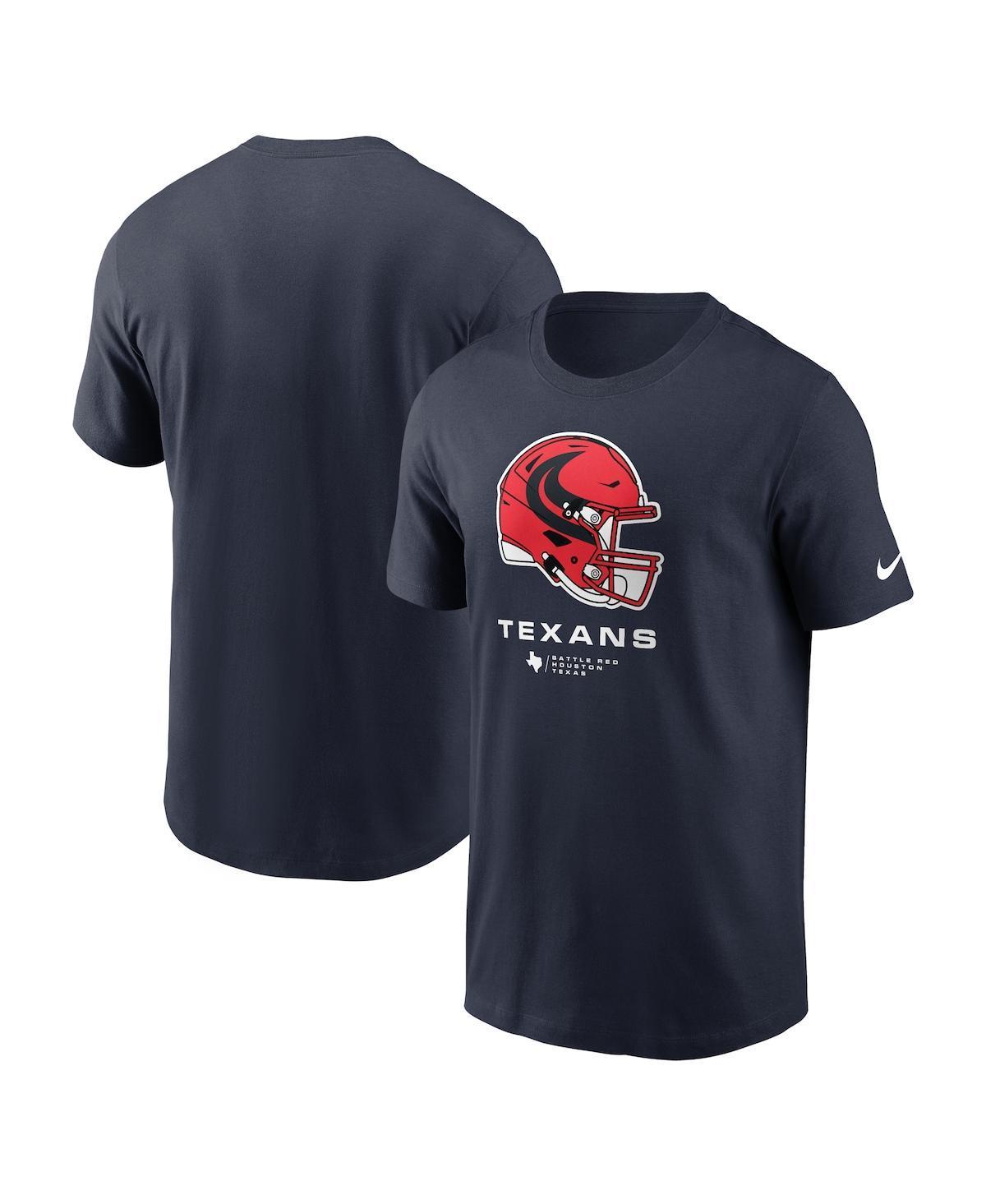 Nike Mens Navy Houston Texans Helmet T-Shirt Product Image