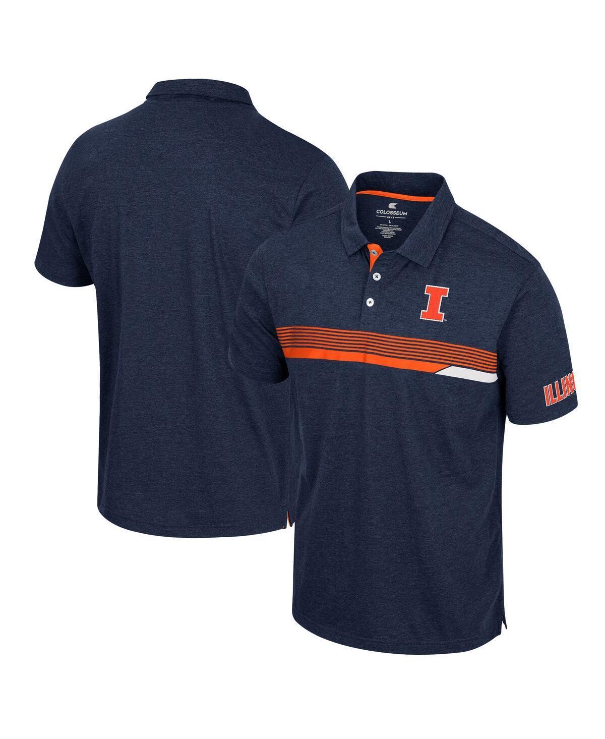 Mens Colosseum Navy Illinois Fighting Illini No Problemo Polo Shirt Product Image