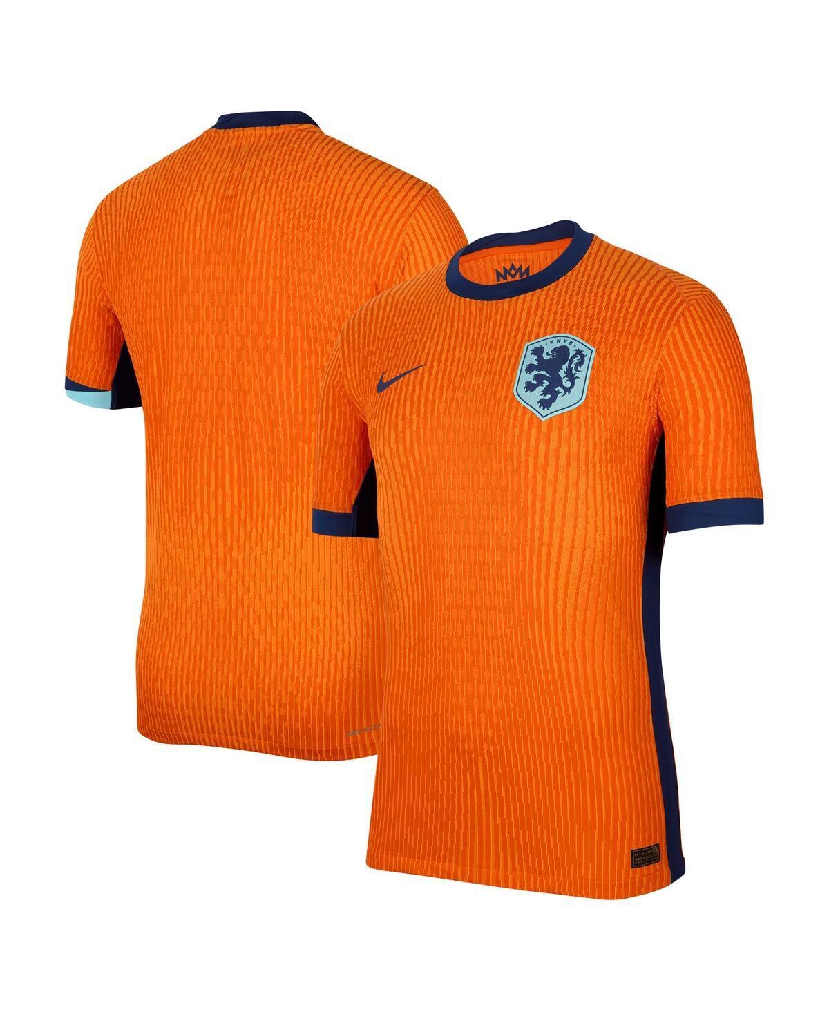 Nike Mens Orange Netherlands National Team 2024 Home Authentic Blank Jersey - Orange Product Image