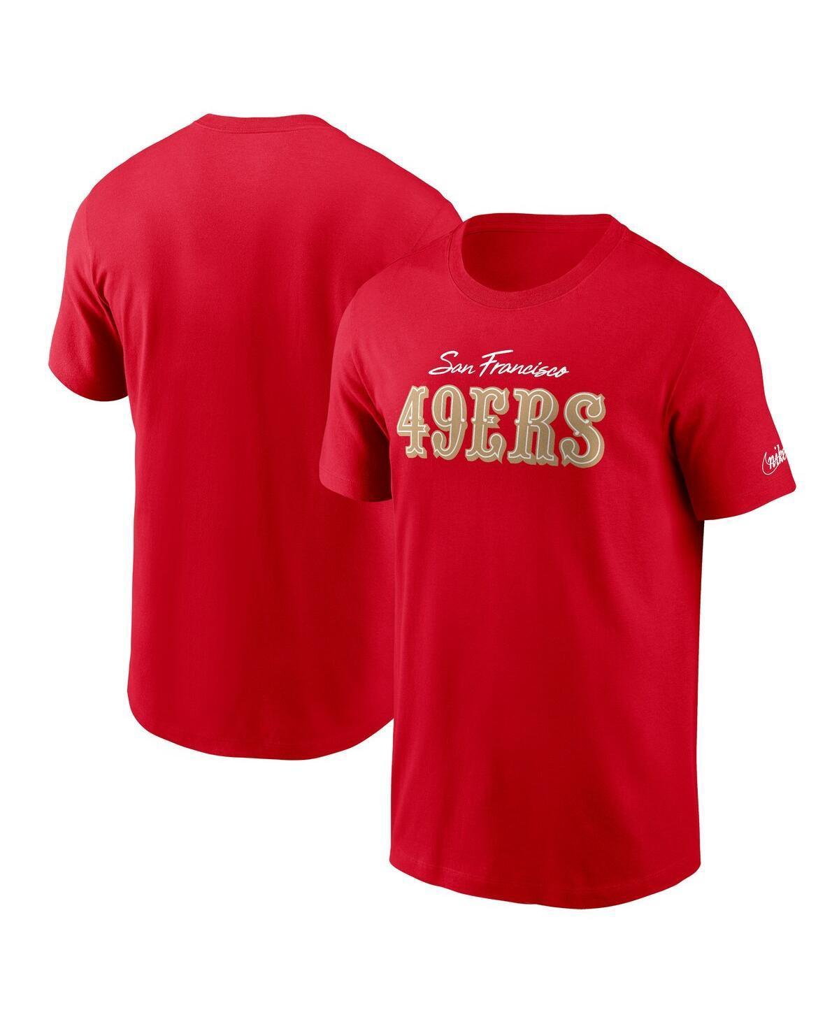 Mens Nike Scarlet San Francisco 49ers Essential Cotton T-Shirt Product Image