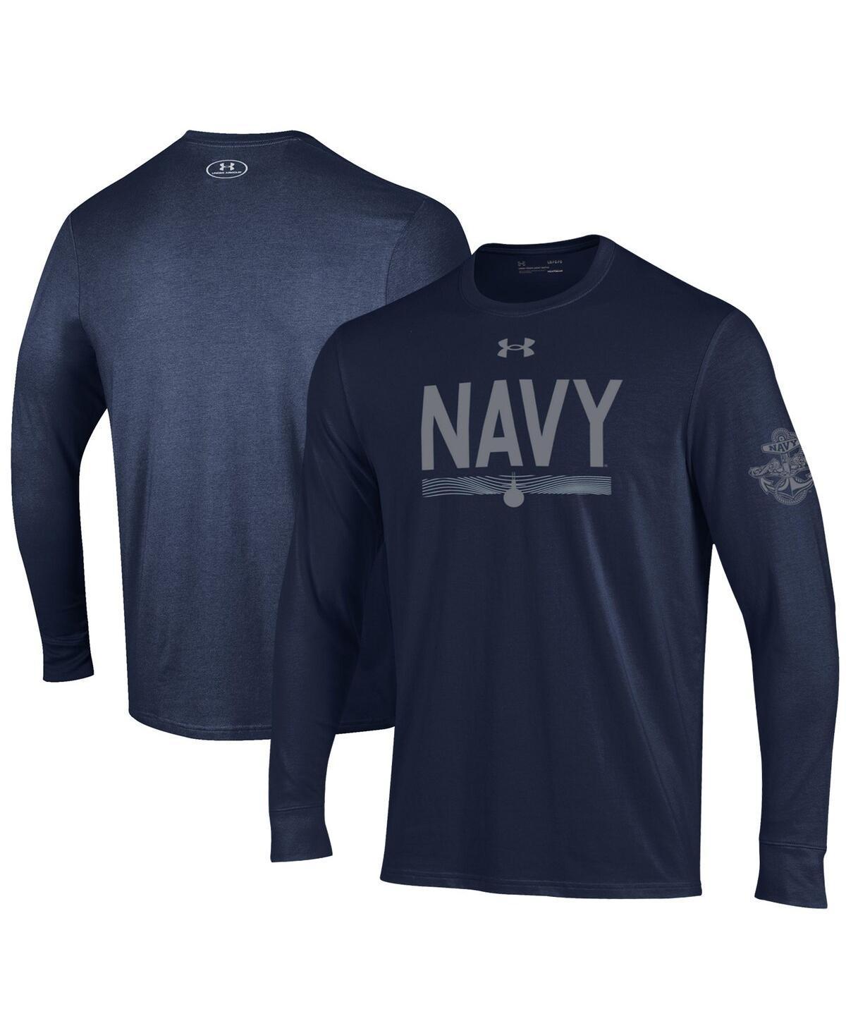 Mens Under Armour Navy Navy Midshipmen Silent Service Sub Long Sleeve T-shirt Product Image