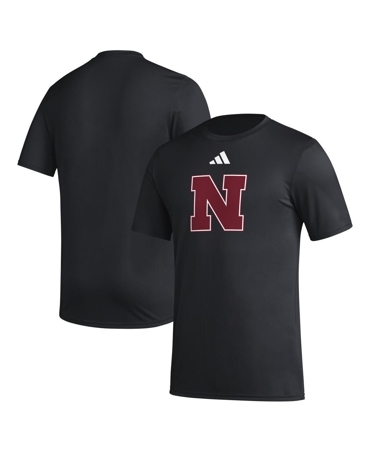 Mens adidas Rutgers Scarlet Knights Primary Locker Logo Pre-Game AEROREADY T-Shirt Product Image