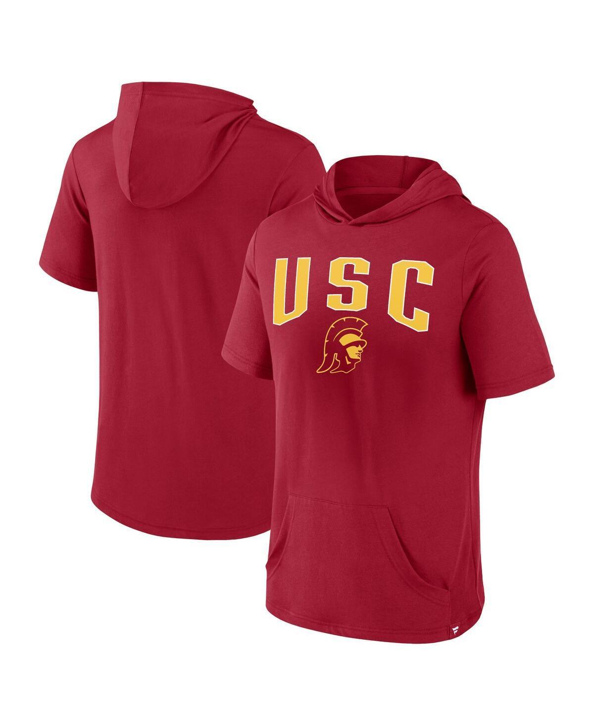 Mens Fanatics Cardinal Usc Trojans Outline Lower Arch Hoodie T-shirt Product Image