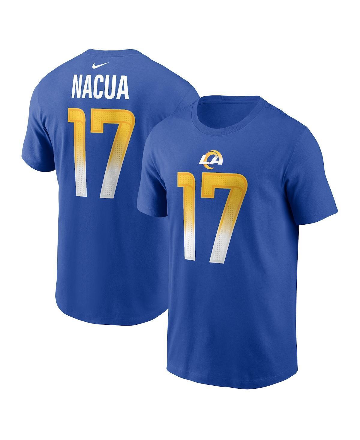 Mens Nike Puka Nacua Royal Los Angeles Rams Player Name and Number T-shirt Product Image