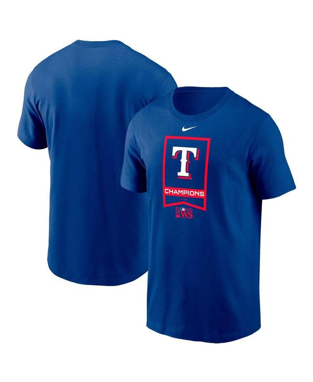 Mens Nike Royal Texas Rangers 2023 World Series Champions Banner T-shirt Product Image