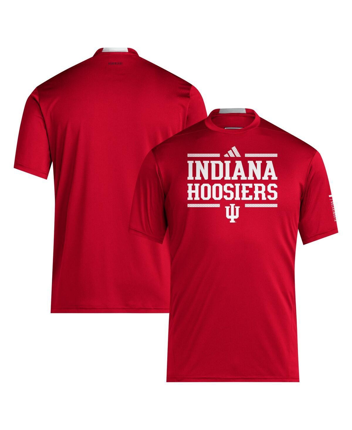 Adidas Mens Crimson Indiana Hoosiers 2024 Sideline Aeroready T-Shirt Product Image