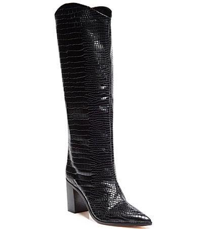 Stuart Weitzman Flare Block Heel Mid Calf Boot Product Image