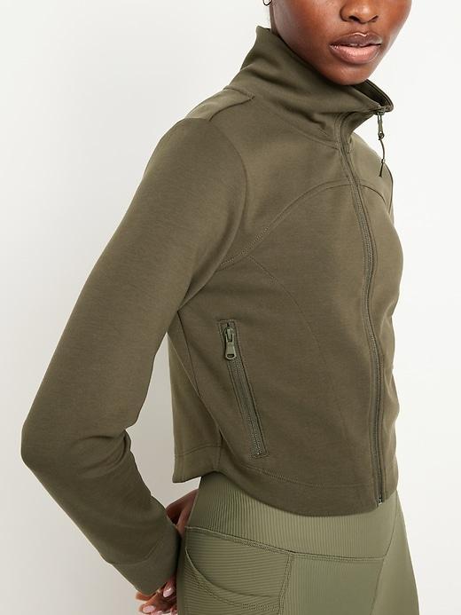 Dynamic Fleece Crop Zip Jacket Product Image