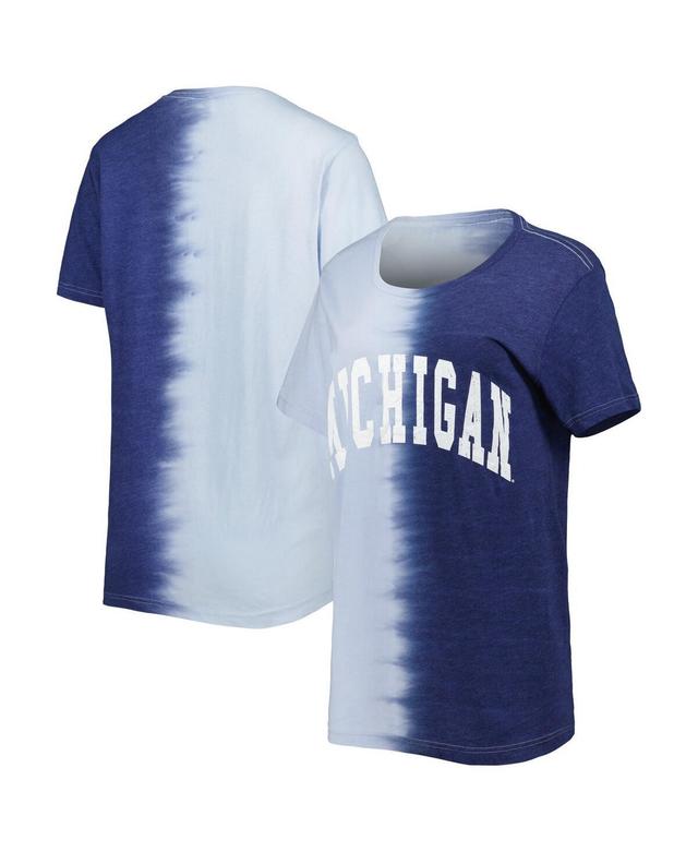 Womens Gameday Couture Michigan Wolverines Find Your Groove Split-Dye T-Shirt Blue Product Image