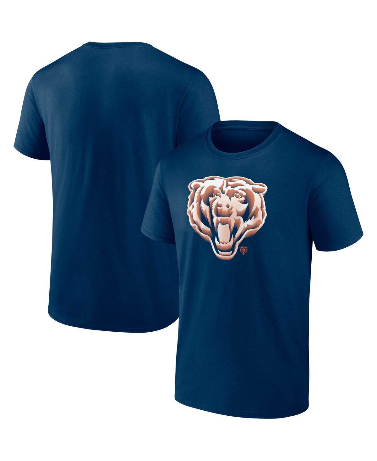 Mens Fanatics Branded Chicago Bears Chrome Dimension T-Shirt Blue Product Image