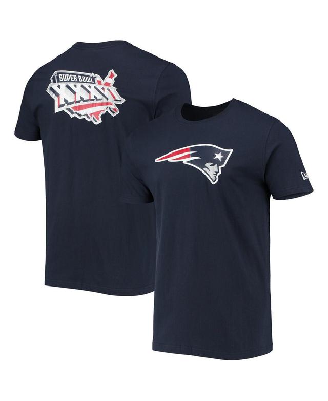 Mens New Era Navy New England Patriots Patch Up Collection Super Bowl Xxxvi T-shirt Product Image