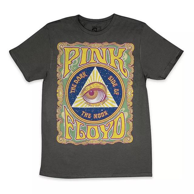 Mens Pink Floyd All Seeing Eye Crewneck Graphic Tee Grey Product Image