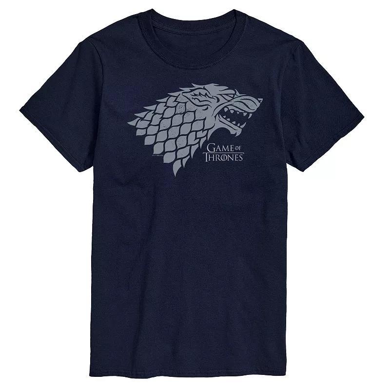 Mens Game Of Thrones Stark Wolf Head Graphic Tee Product Image