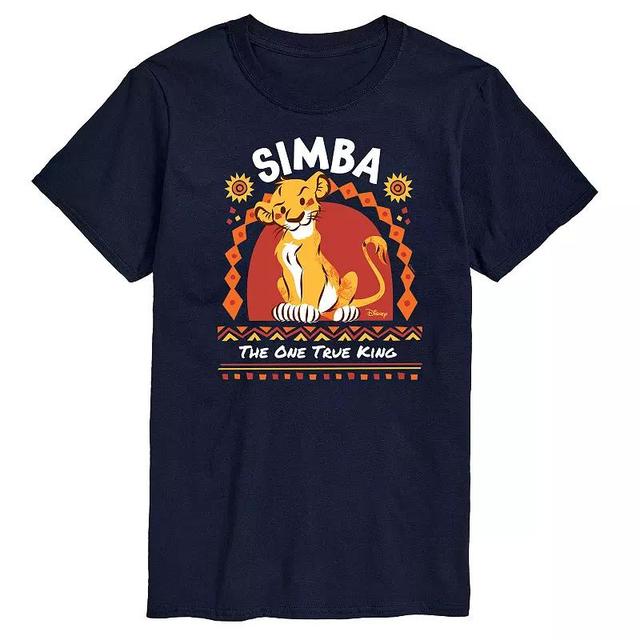 Disneys The Lion King Simba Mens One True King Graphic Tee Product Image