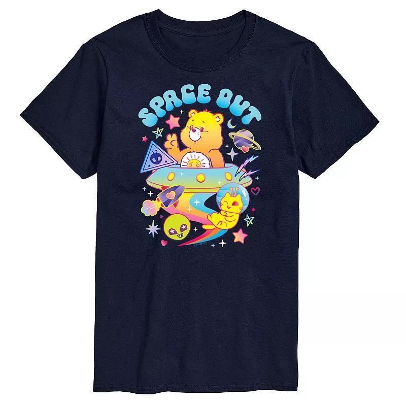 Mens Care Bears Space Out Dark Graphic Tee Product Image