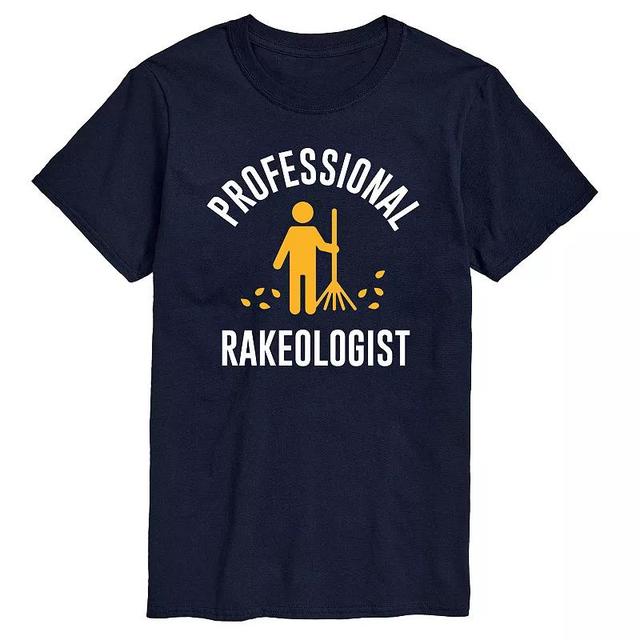 Big & Tall Professional Rakeologist Tee, Mens Blue Product Image