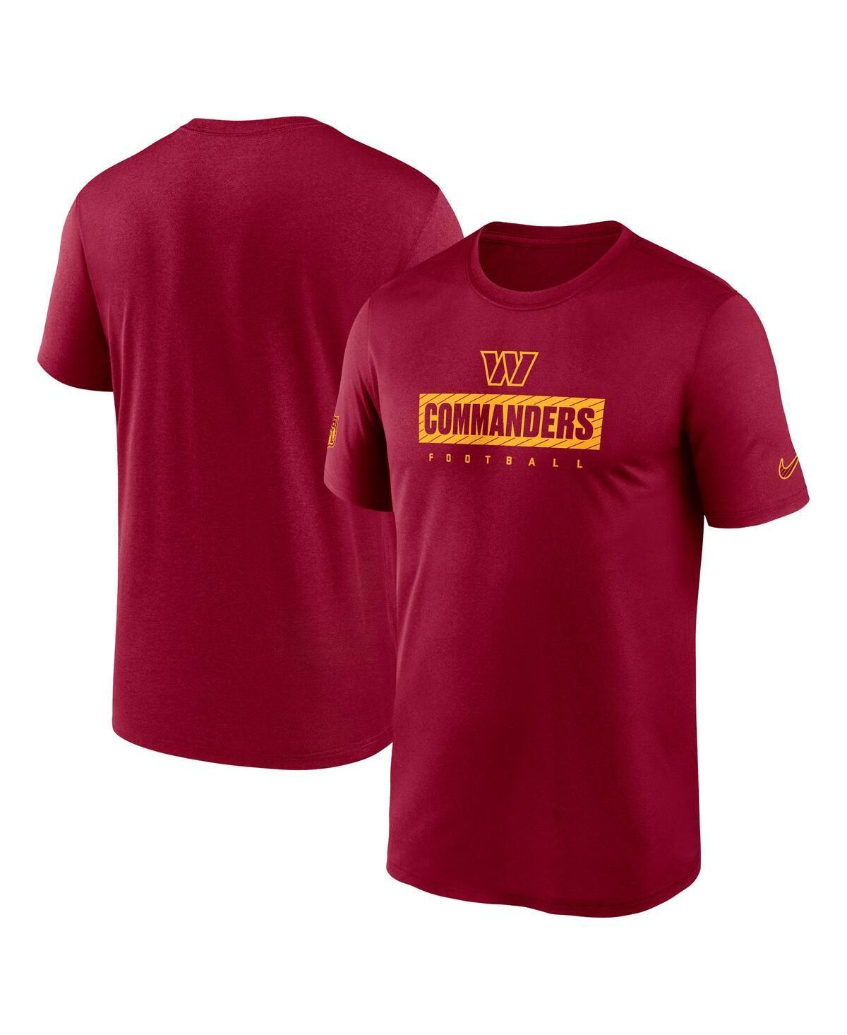 Nike Mens Burgundy Washington Commanders Sideline Legend Performance T-Shirt Product Image