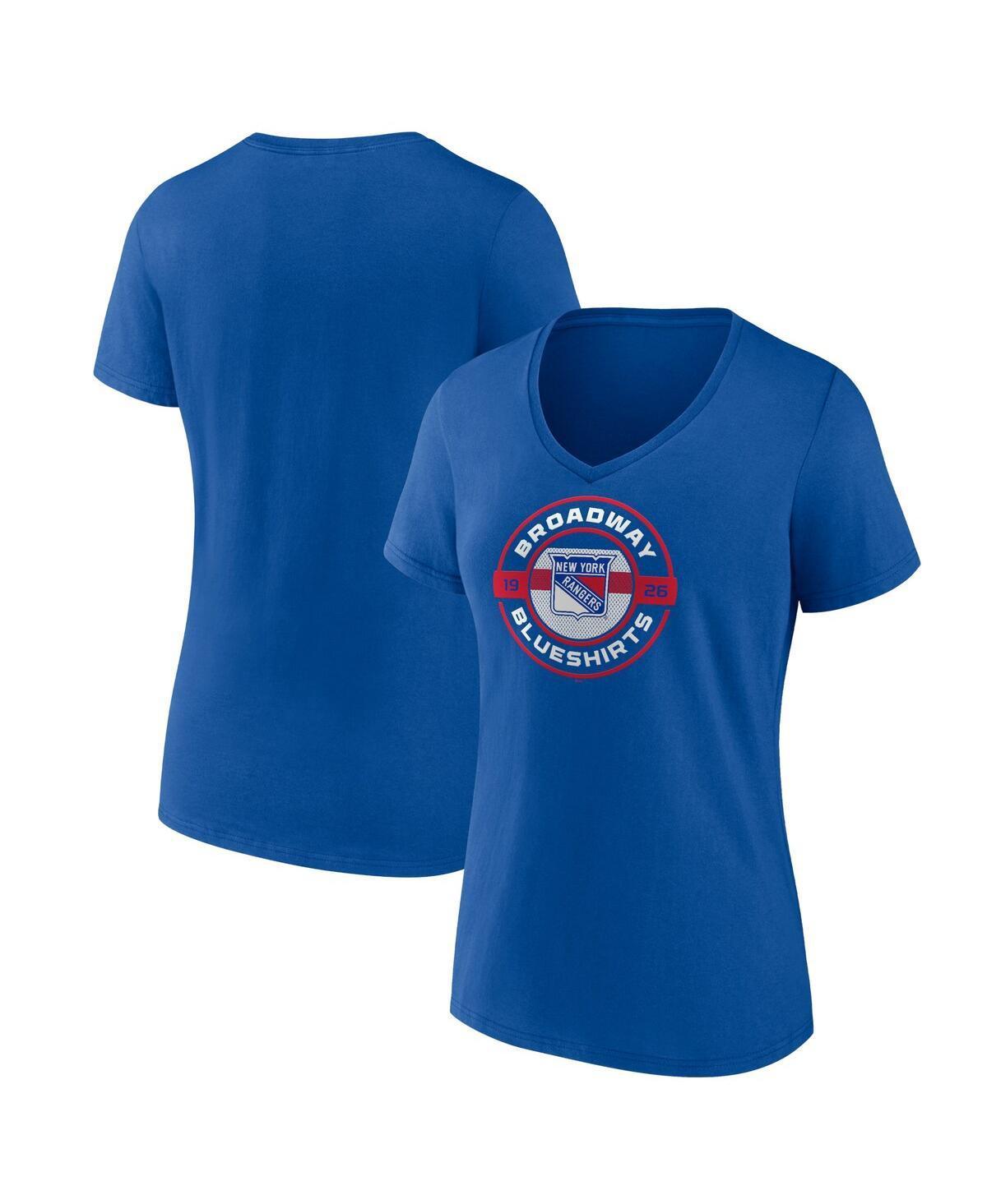 Fanatics Womens New York Rangers Local A V-Neck T-Shirt Product Image