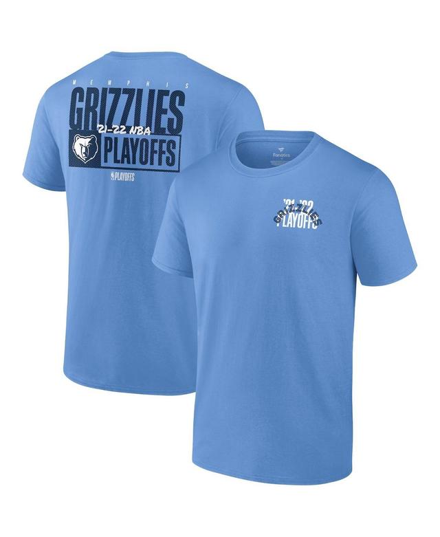 Mens Fanatics Light Blue Memphis Grizzlies 2022 Nba Playoffs Dunk T-shirt Product Image