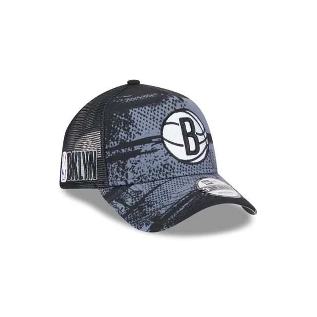 Brooklyn Nets 2024 Tip-Off 9FORTY A-Frame Trucker Hat Male Product Image